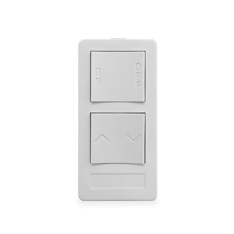 XP2D-W-NS NEW STYLE 2 BUTTON KEYPAD, 1 ON/OFF, 1 DIM CONTROL, WHITE