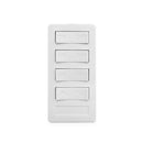 XP4D-W-NS NEW STYLE 4 BUTTON KEYPAD, 3 ON/OFF, 3 SEQUENCED CODES, 1 DIM CONTROL, WHITE XP4D Version A