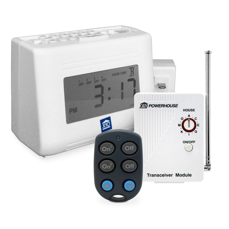 X10 Controller Kit | Includes Mini Timer Controller, Wireless KeyChain Controller and Transceiver.