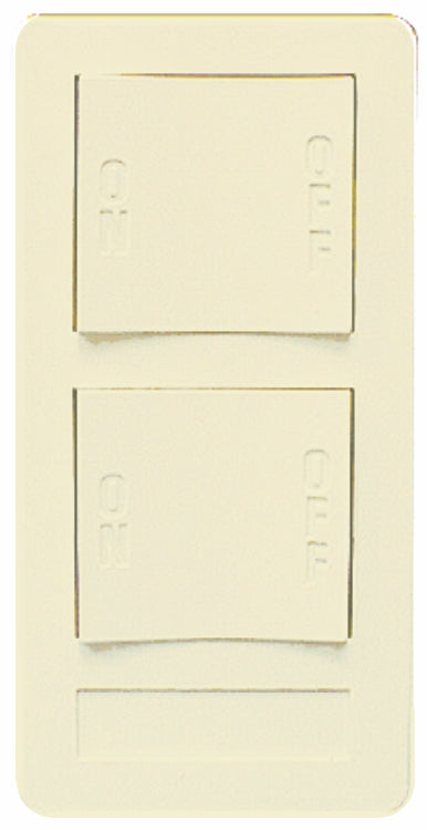 XP2-I-NS NEW STYLE 2 BUTTON KEYPAD, 2 ON/OFF, IVORY XP2 Version A