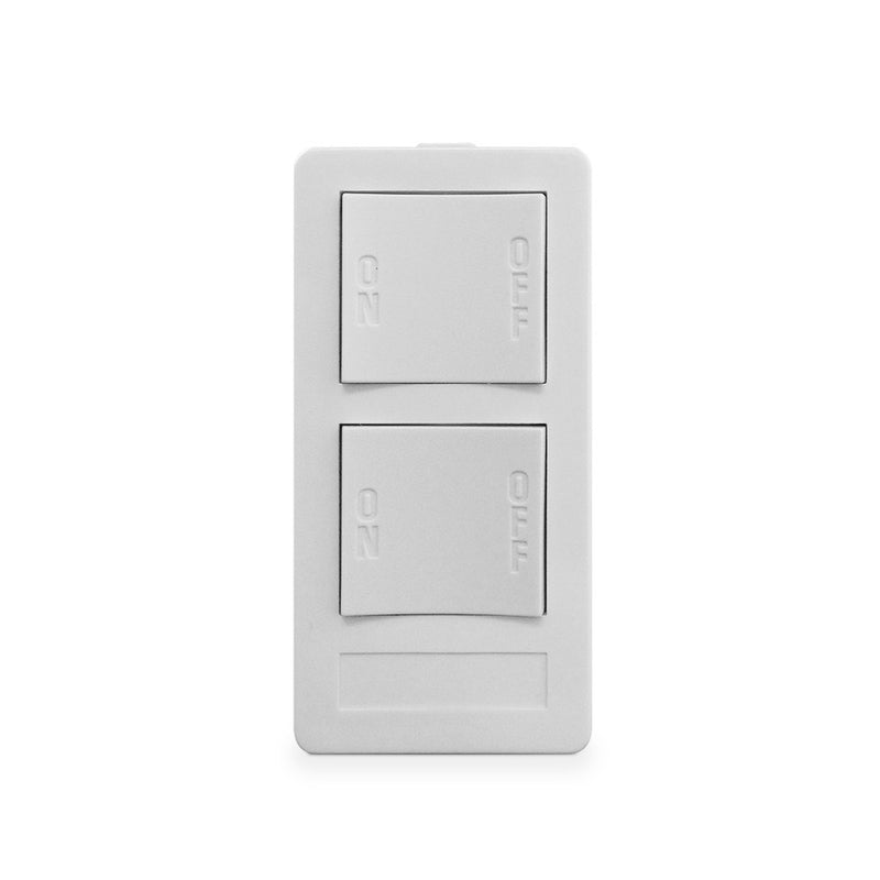 XP2-W-NS NEW STYLE 2 BUTTON KEYPAD, 2 ON/OFF, 3 SEQUENCED CODES, WHITE XP2 Version A