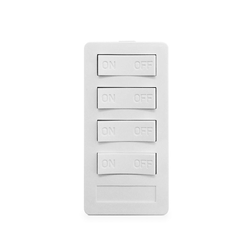 XP4-W-NS NEW STYLE 4 BUTTON KEYPAD, 4 ON/OFF, WHITE XP4 Version A