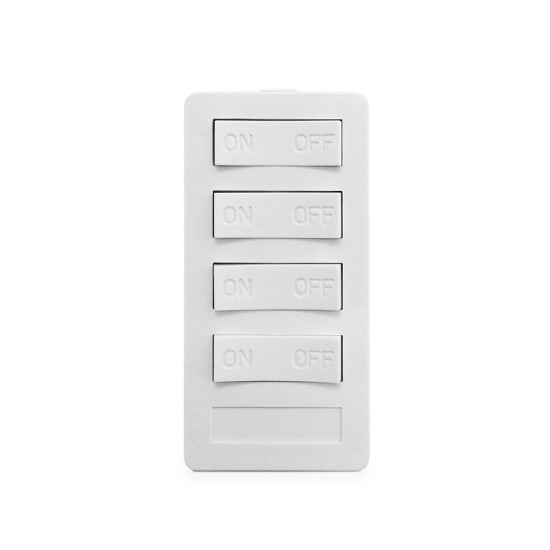 XP4-W-NS NEW STYLE 4 BUTTON KEYPAD, 4 ON/OFF, WHITE XP4 Version A